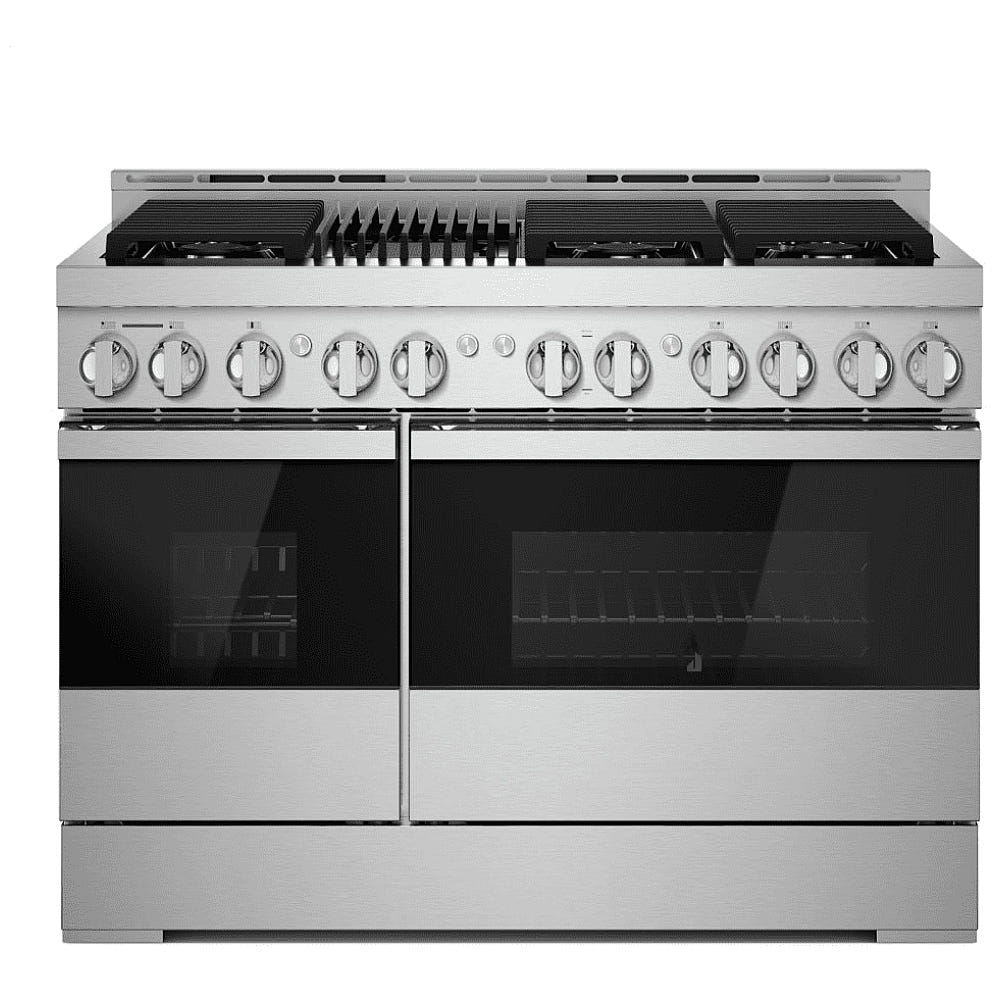 JennAir Rise JGRP748HL Gas Range, 6.3 cu. ft. Capacity, 48 inch Exterior Width, Self Clean, True Convection, 4 Burners, 20,000 BTU