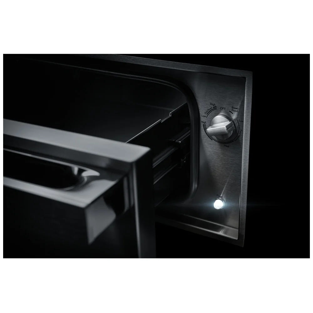 JennAir Noir JJD3030IM 保温抽屉,外部宽度 30 英寸,容量 1.5 立方英尺,不锈钢色