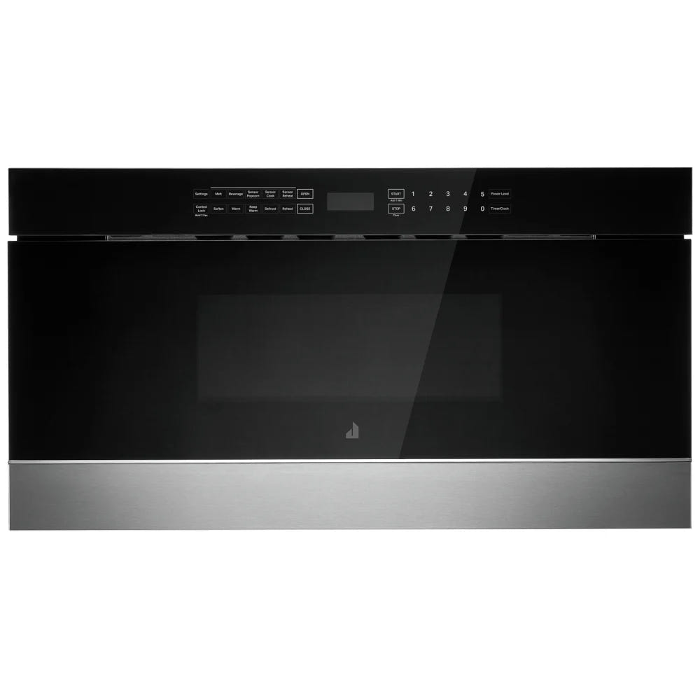 JennAir Noir JMDFS30HM Microwave Drawer, 30 inch Exterior Width, 1.2 cu. ft. Capacity, 950 W Watts, Stainless Steel Interior, Stainless Steel colour