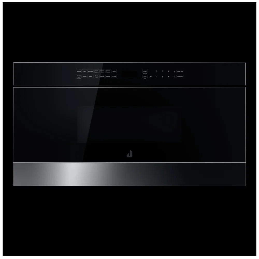 JennAir Noir JMDFS30HM Microwave Drawer, 30 inch Exterior Width, 1.2 cu. ft. Capacity, 950 W Watts, Stainless Steel Interior, Stainless Steel colour