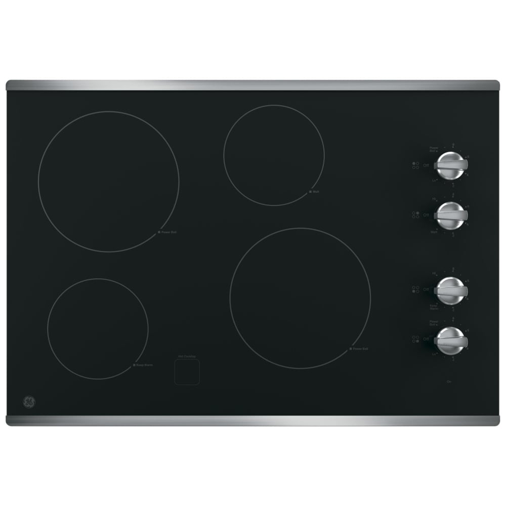 GE JP3030SWSS Electric Cooktop, 30" Stainless Steel Cooktop