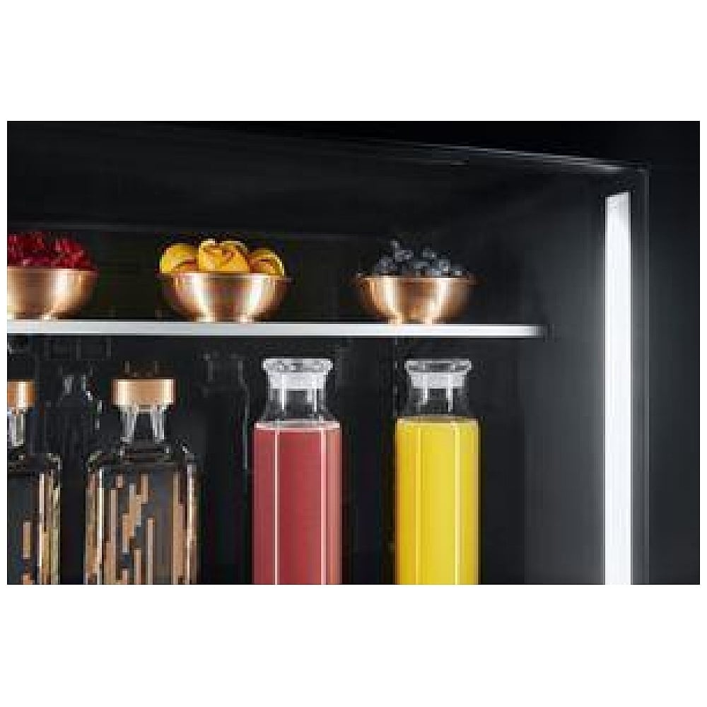 JennAir Rise JUBFR242HL Compact Beverage Center Under Counter Refrigeration, 24 inch Width, ENERGY STAR Certified, Stainless Steel colour Right Swing