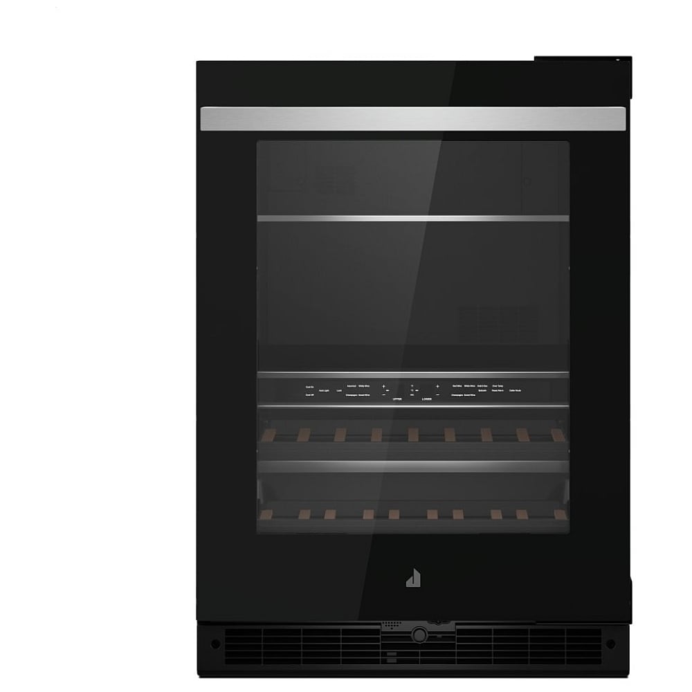 JennAir Noir JUBFR242HM Compact Beverage Center Under Counter Refrigeration, 24 inch Width, ENERGY STAR Certified, Stainless Steel colour Right Swing