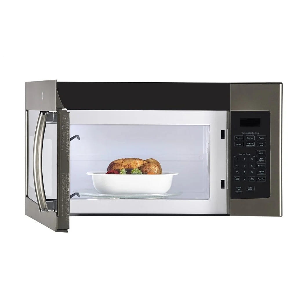 GE JVM1635SLJC Over the Range Microwave handle detail