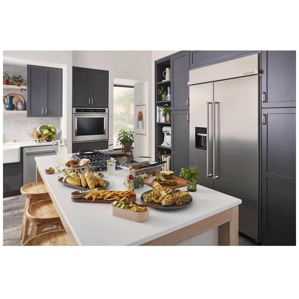 KitchenAid KBSD702MSS Built In side by side Refrigerator