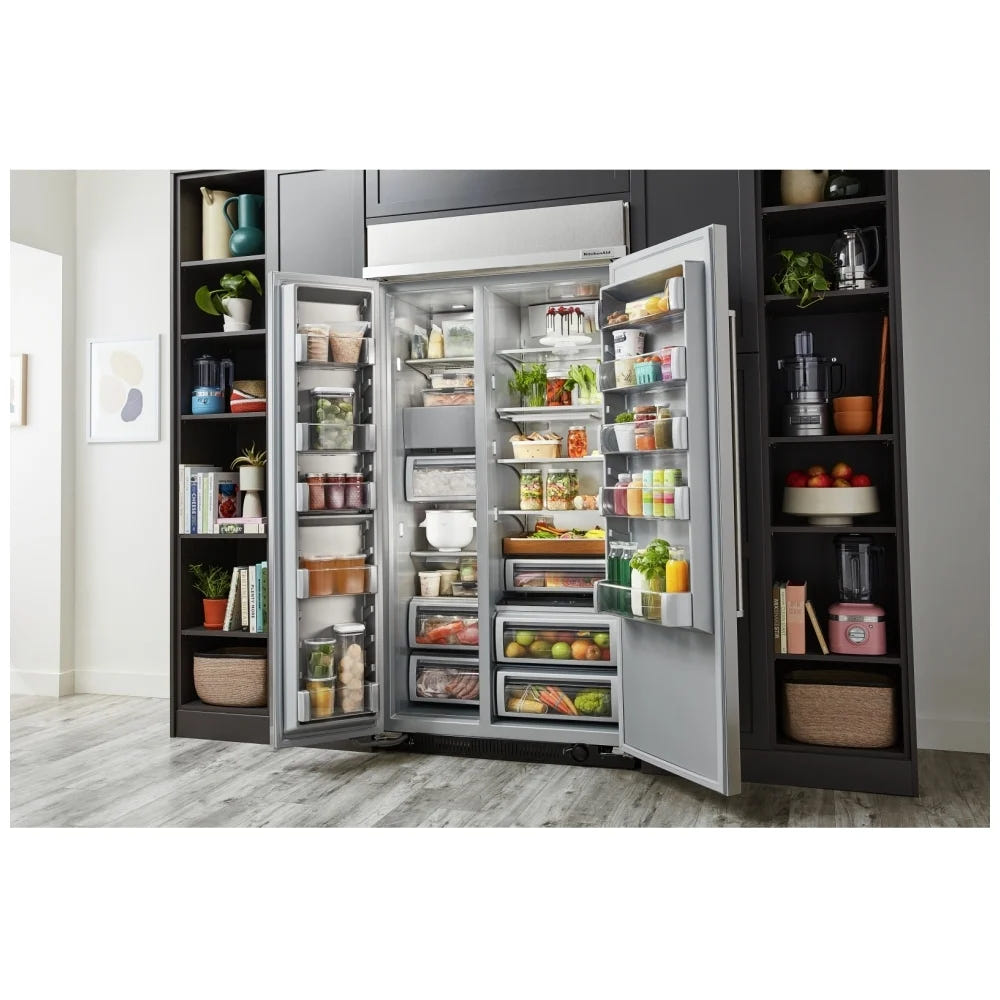 KitchenAid KBSN702MPS Built In Side By Side Refrigerator