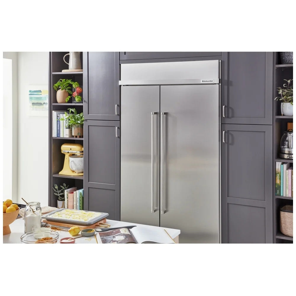 KitchenAid KBSN702MPS Built In Side By Side Refrigerator
