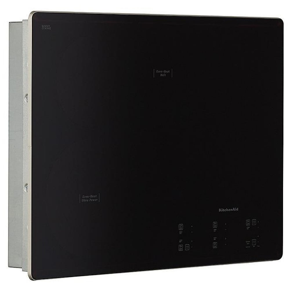 KitchenAid KCES950KSS Electric Cooktop, 30 inch Exterior Width, 5 Burners, Black