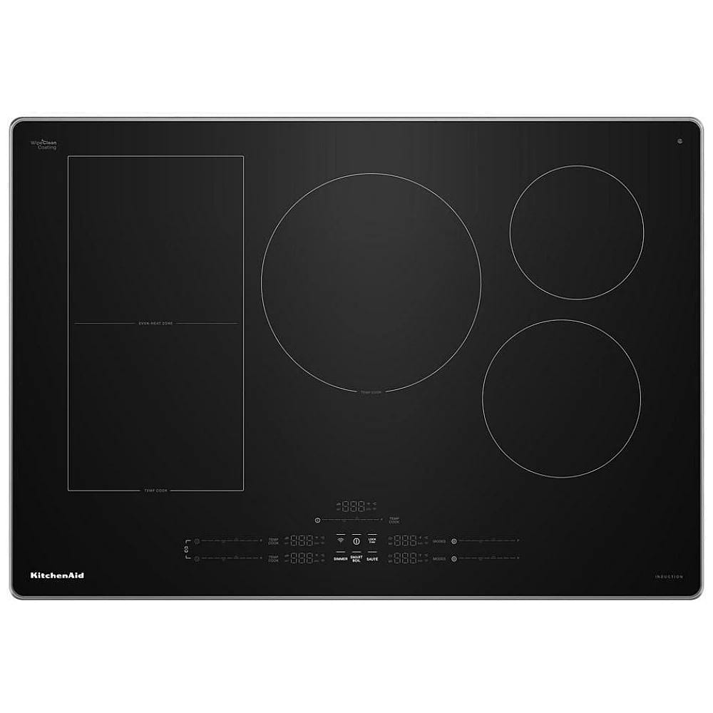 KitchenAid KCIT730SSS 电磁炉,30 英寸外部宽度,5 个燃烧器,不锈钢色