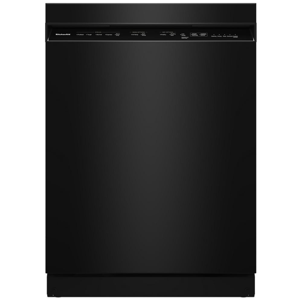 KitchenAid KDFS224SBL Dishwasher, 24 inch Exterior Width, 47 dB Decibel Level, Fully Integrated, Stainless Steel (Interior), 5 Wash Cycles, 13 Capacity (Place Settings), Black colour
