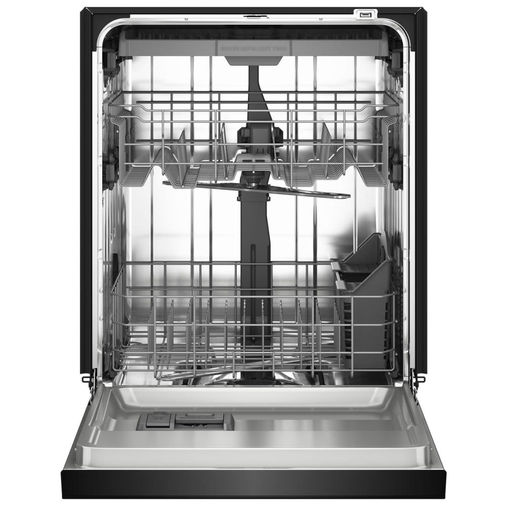 KitchenAid KDFS224SBL 洗碗机,24 英寸外部宽度,47 dB 分贝级别,完全集成,不锈钢(内部),5 种洗涤程序,13 种容量(餐具),黑色