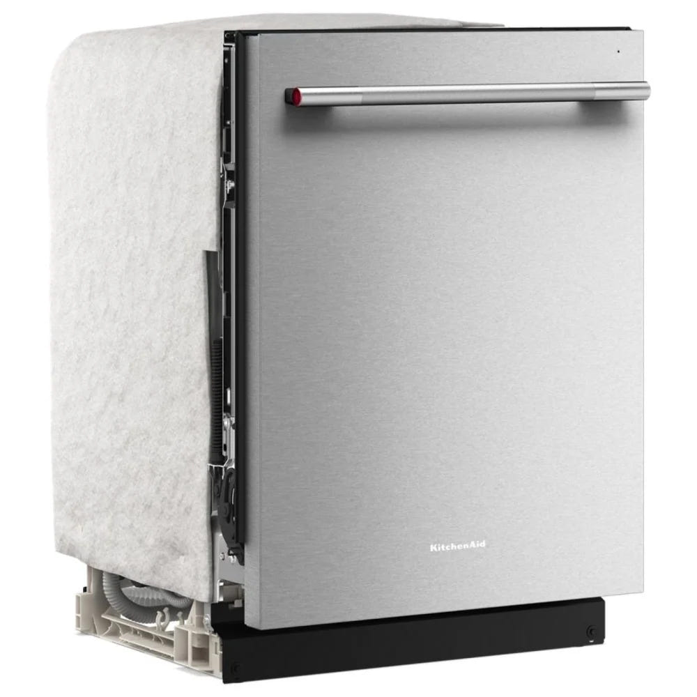 KitchenAid KDTS224SPS 洗碗机,24 英寸外部宽度,47 dB 分贝级别,完全集成,不锈钢(内部),5 种洗涤程序,13 种容量(餐具),PrintShield 不锈钢色