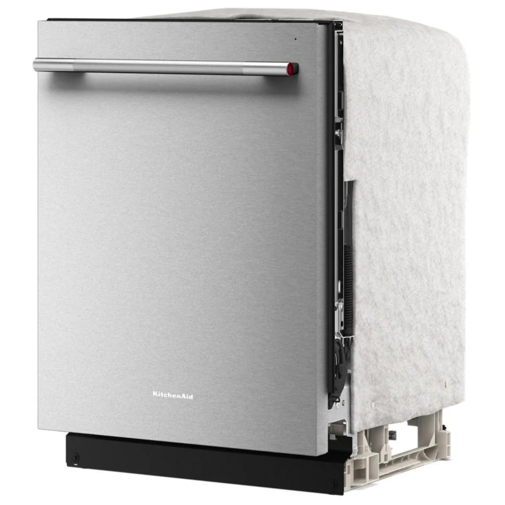KitchenAid KDTS224SPS 洗碗机,24 英寸外部宽度,47 dB 分贝级别,完全集成,不锈钢(内部),5 种洗涤程序,13 种容量(餐具),PrintShield 不锈钢色