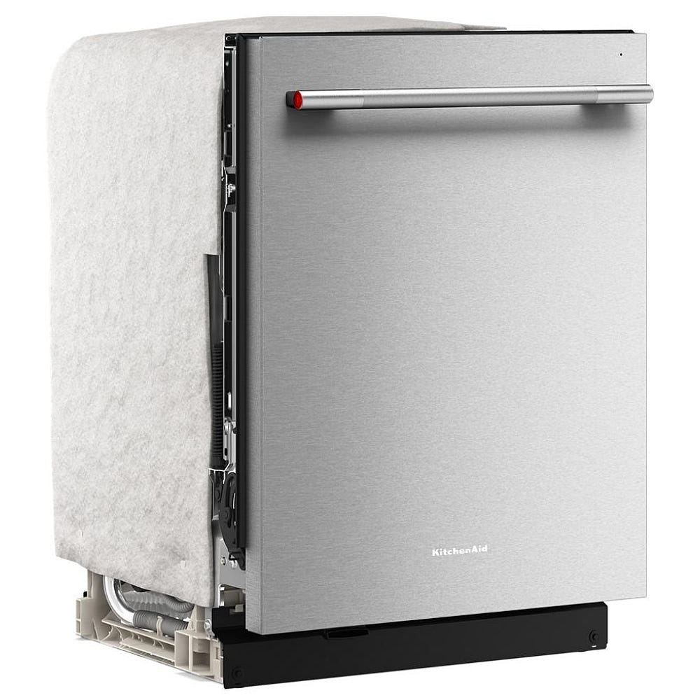 KitchenAid KDTS724SPS 洗碗机,24 英寸外部宽度,44 dB 分贝级别,完全集成,不锈钢(内部),5 种洗涤程序,16 套容量(餐具),PrintShield 不锈钢色