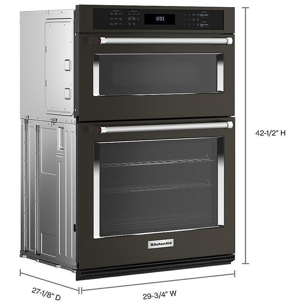 KitchenAid KOEC530PBS Microwave Wall Oven Combo