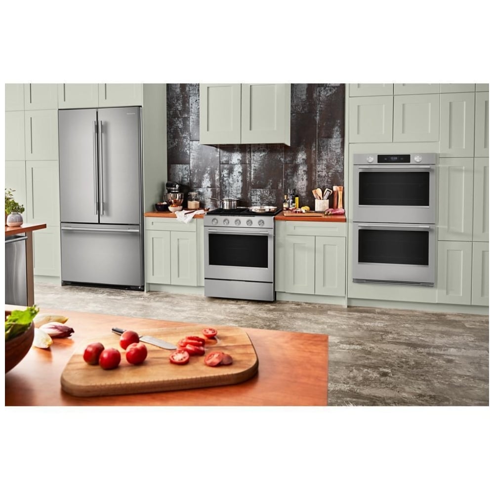 KitchenAid KOED730SPS Double Wall Oven, 30 inch Exterior Width, True Convection (Both Ovens), 10 cu. ft. Capacity, Temperature Probe, Wifi Enabled, PrintShield Stainless colour