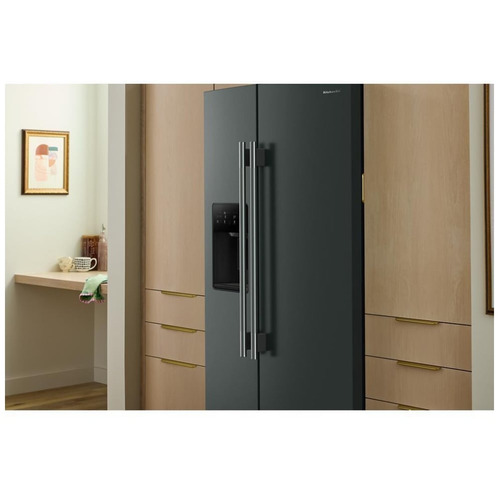 KitchenAid KRSC536RJP Side by Side Counter Depth Refrigerator, 36 inch Width, Counter Depth, Ice Dispenser (Thru Door), Water Dispenser (Exterior), ENERGY STAR Certified, 20.8 cu. ft. Capacity, Juniper colour, FreshFlow™