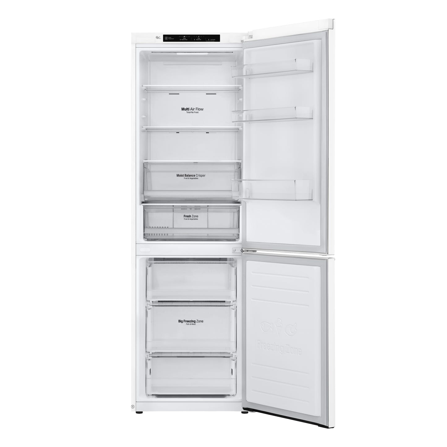 LG LBNC12231W Bottom Freezer Counter Depth Refrigerator