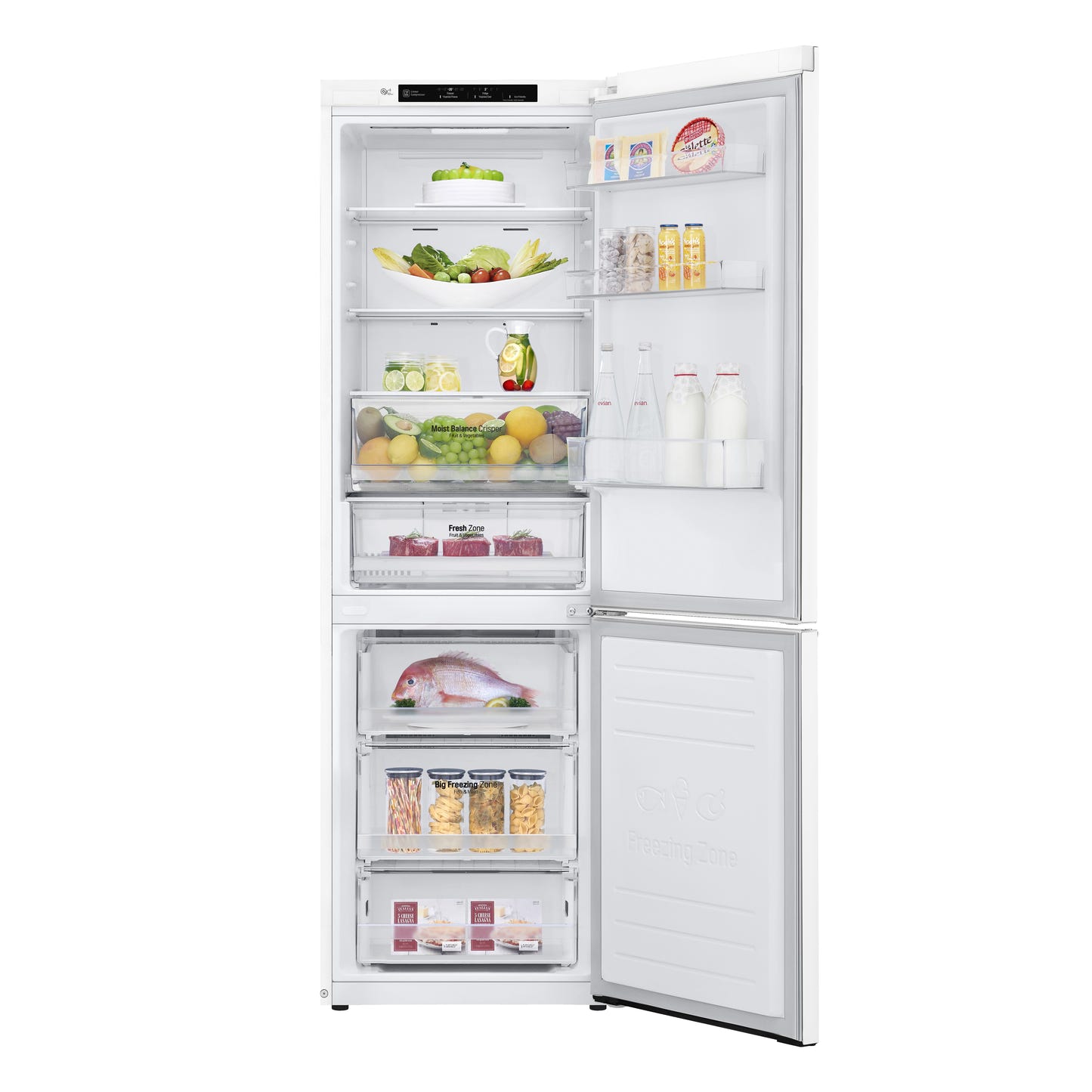LG LBNC12231W Bottom Freezer Counter Depth Refrigerator