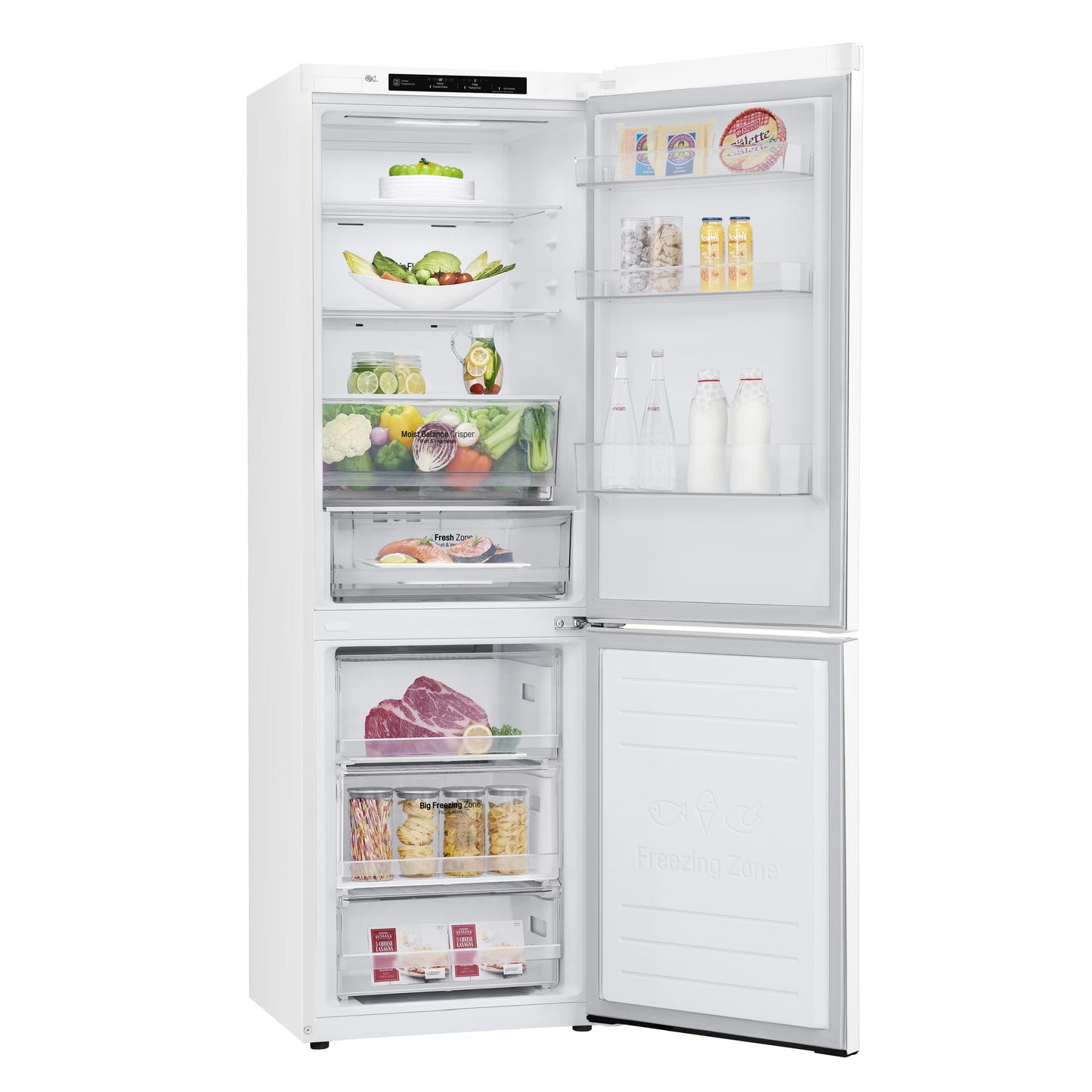 LG LBNC12231W Bottom Freezer Counter Depth Refrigerator
