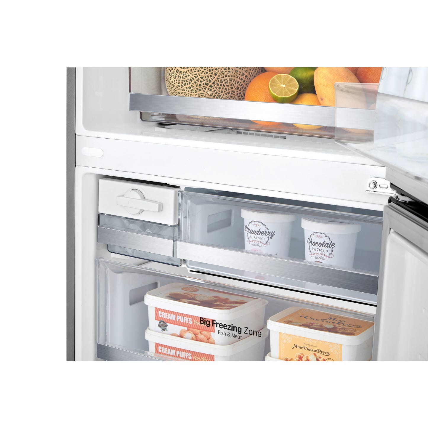 28" Counter Depth Bottom Freezer with Door Cooling+ and Flip-up Shelf, 15 cu.ft. LBNC15251V