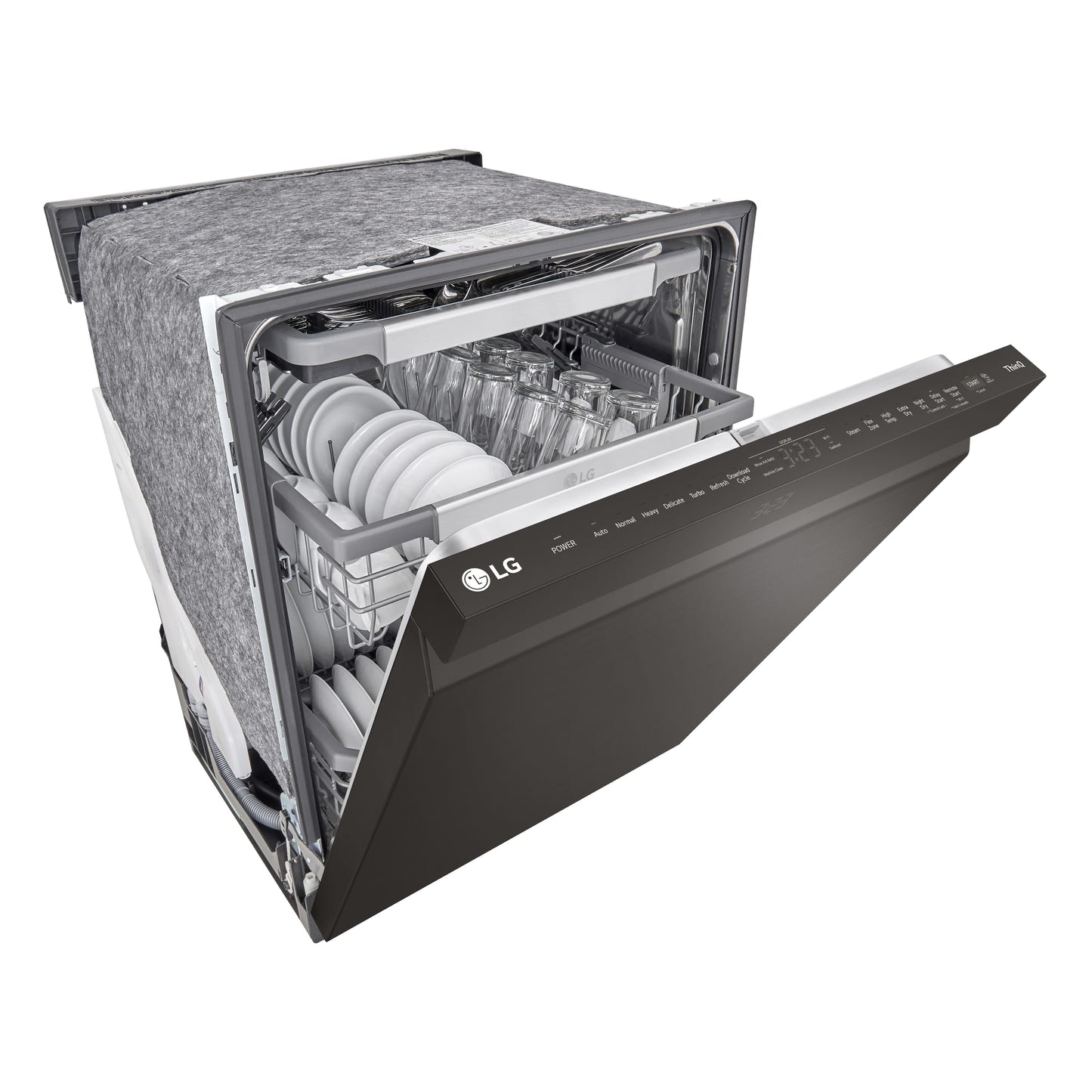 Smart Top Control Dishwasher with QuadWash™ Pro, TrueSteam® and Dynamic Dry™ SMUDGE RESISTANT BLACK STAINLESS STEEL SMUDGE RESISTANT STAINLESS STEEL LDPS6762D