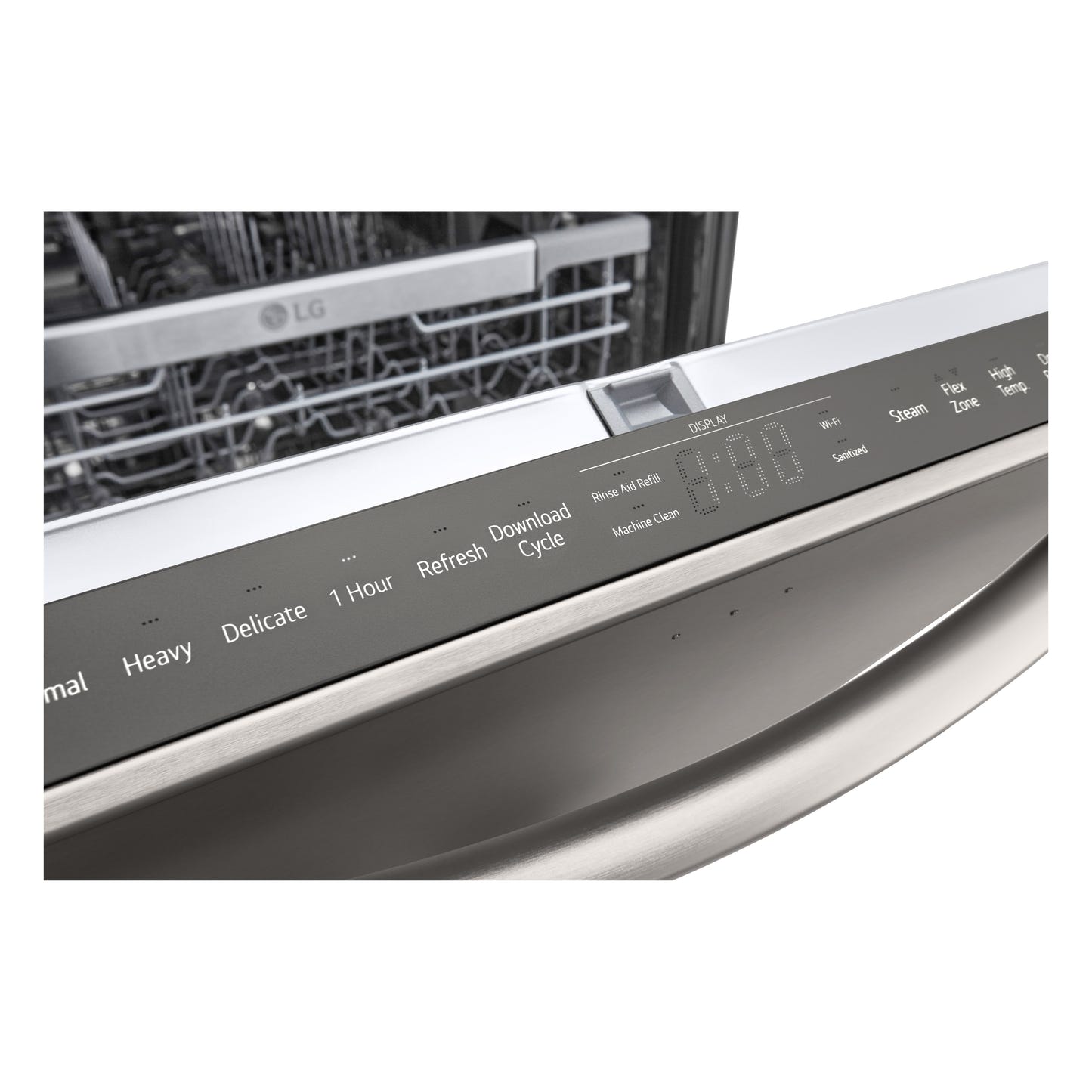 Smart Top Control Dishwasher with 1-Hour Wash & Dry, QuadWash Pro™, TrueSteam® and Dynamic Heat Dry™ LDTH7972D