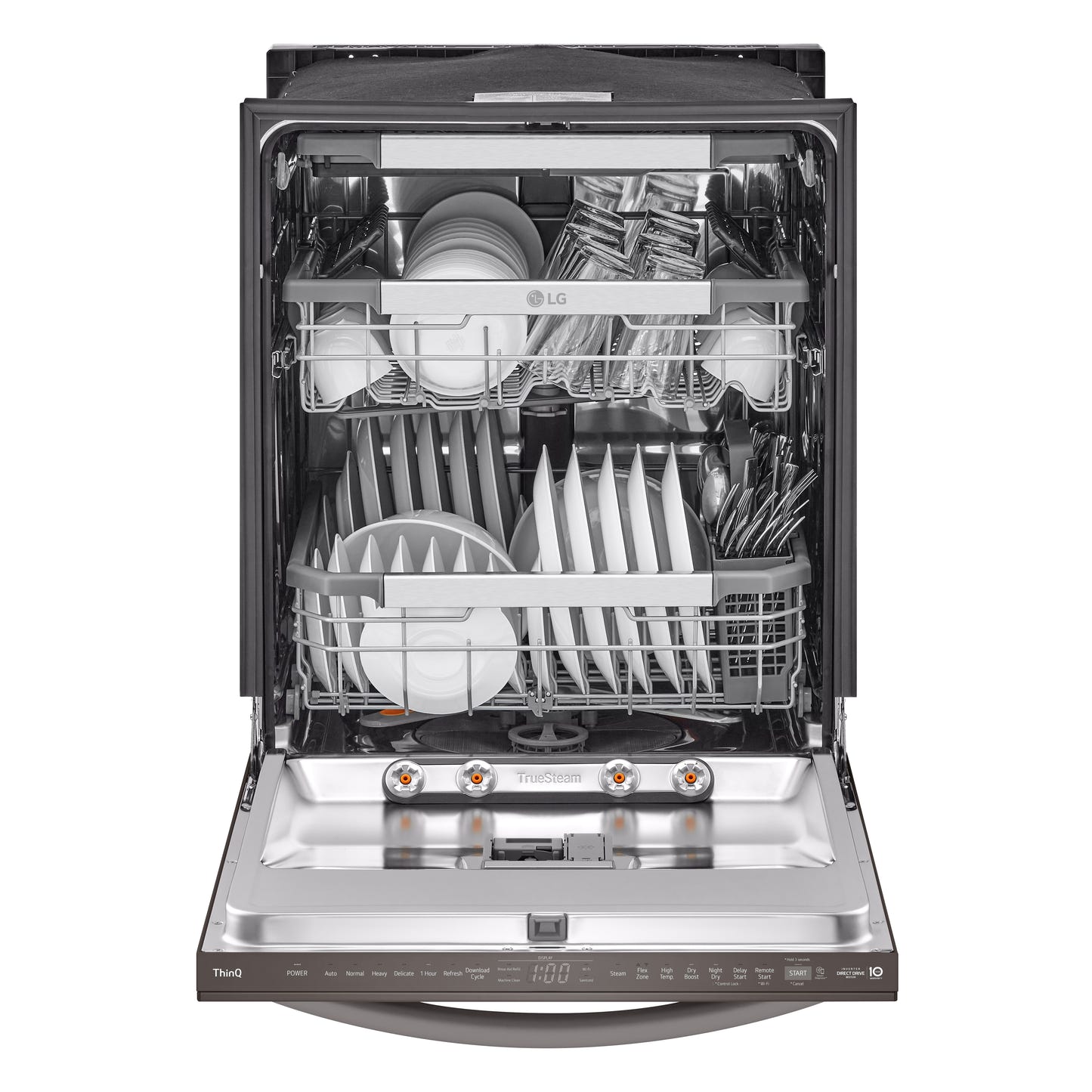 Smart Top Control Dishwasher with 1-Hour Wash & Dry, QuadWash Pro™, TrueSteam® and Dynamic Heat Dry™ LDTH7972D