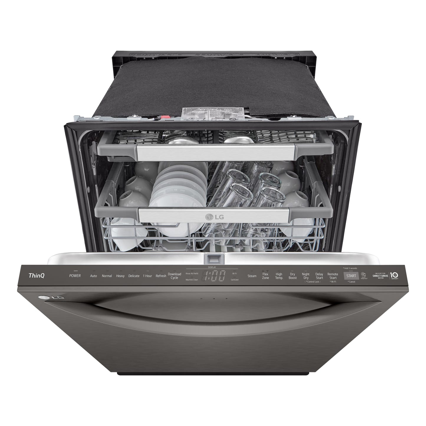 Smart Top Control Dishwasher with 1-Hour Wash & Dry, QuadWash Pro™, TrueSteam® and Dynamic Heat Dry™ LDTH7972D
