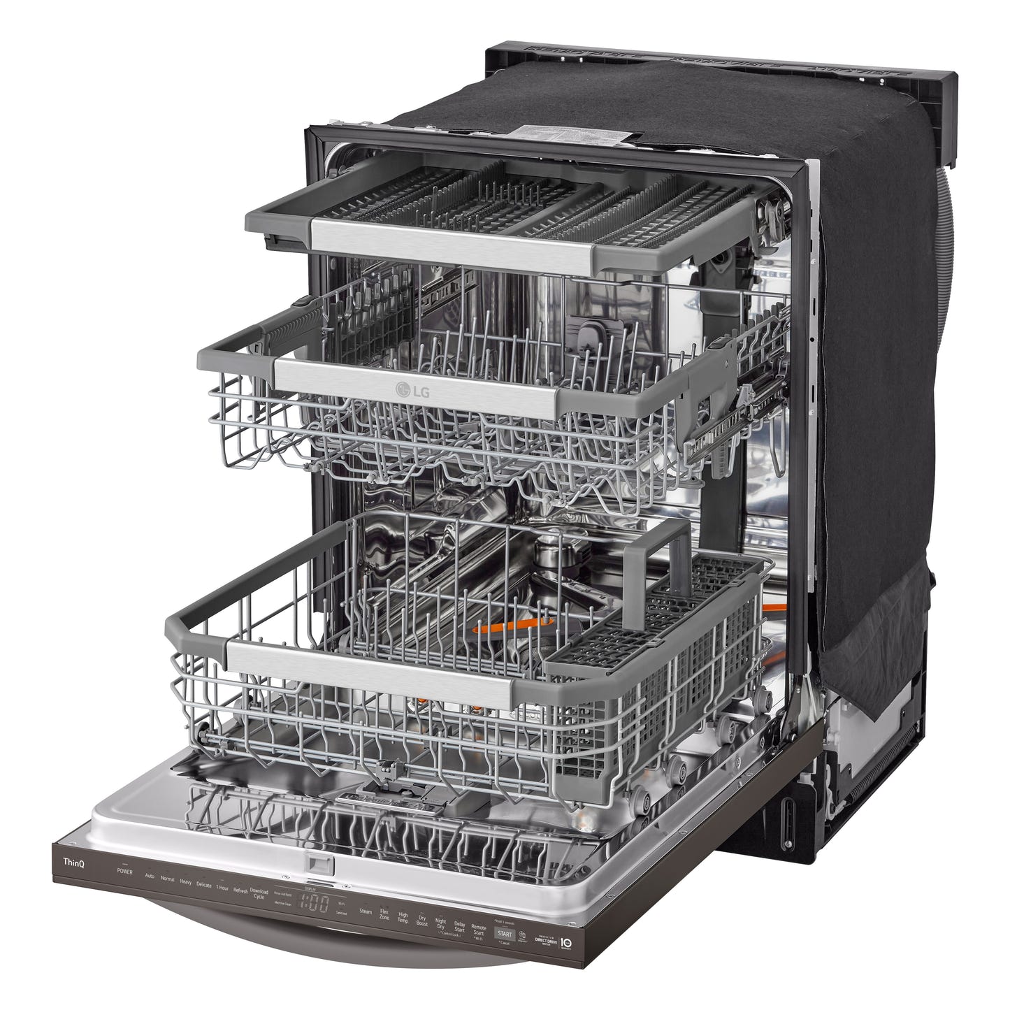 Smart Top Control Dishwasher with 1-Hour Wash & Dry, QuadWash Pro™, TrueSteam® and Dynamic Heat Dry™ LDTH7972D