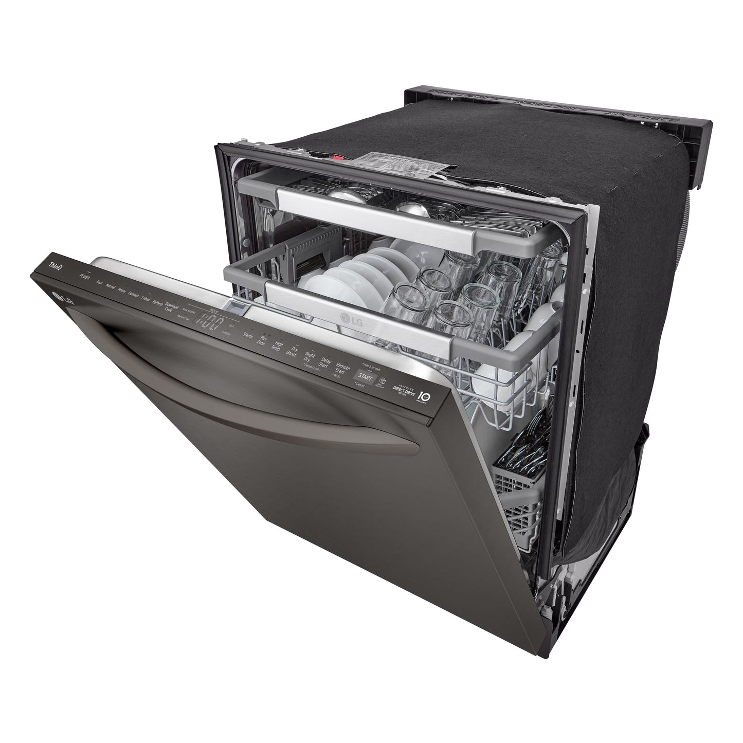 Smart Top Control Dishwasher with 1-Hour Wash & Dry, QuadWash Pro™, TrueSteam® and Dynamic Heat Dry™ LDTH7972D