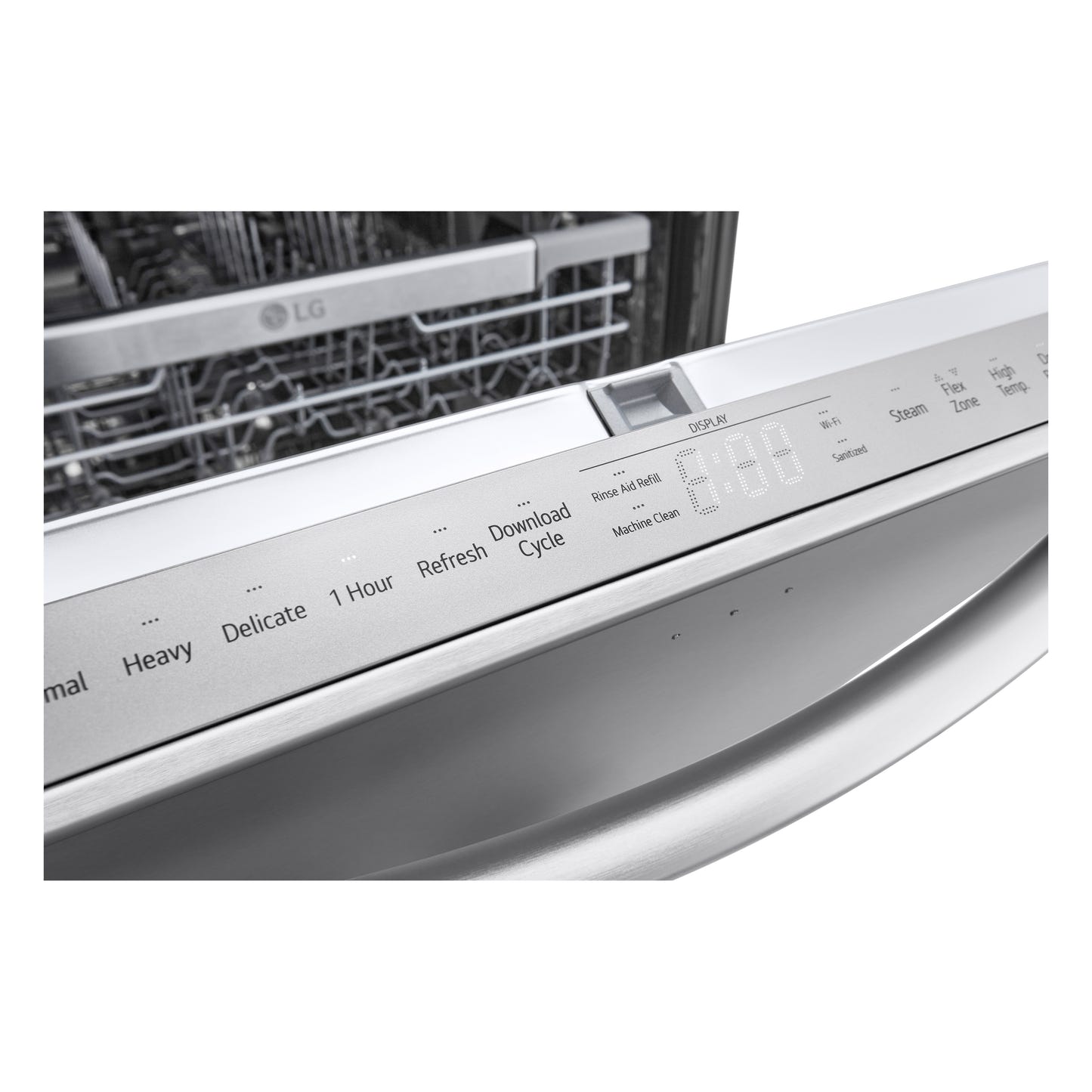 Smart Top Control Dishwasher with 1-Hour Wash & Dry, QuadWash Pro®, TrueSteam®, and Dynamic Heat Dry™ LDTH7972S