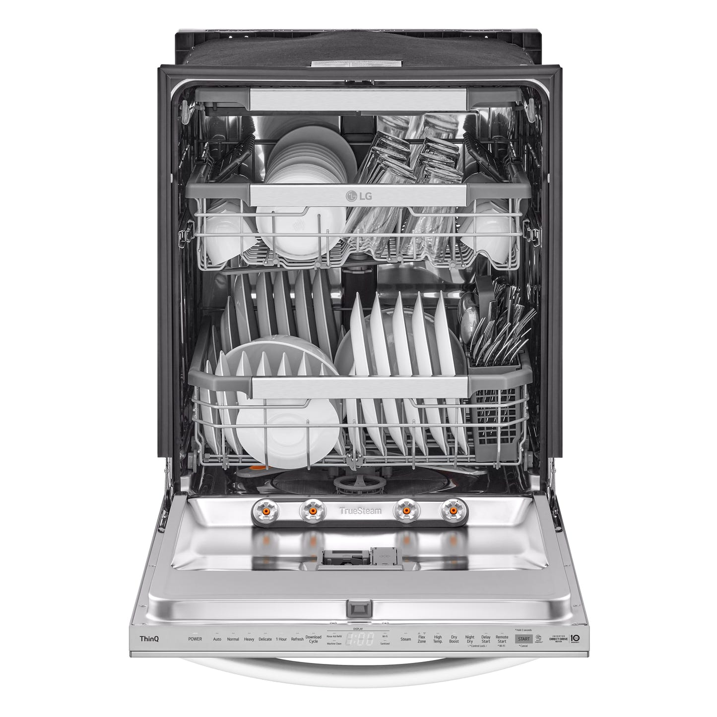 Smart Top Control Dishwasher with 1-Hour Wash & Dry, QuadWash Pro®, TrueSteam®, and Dynamic Heat Dry™ LDTH7972S