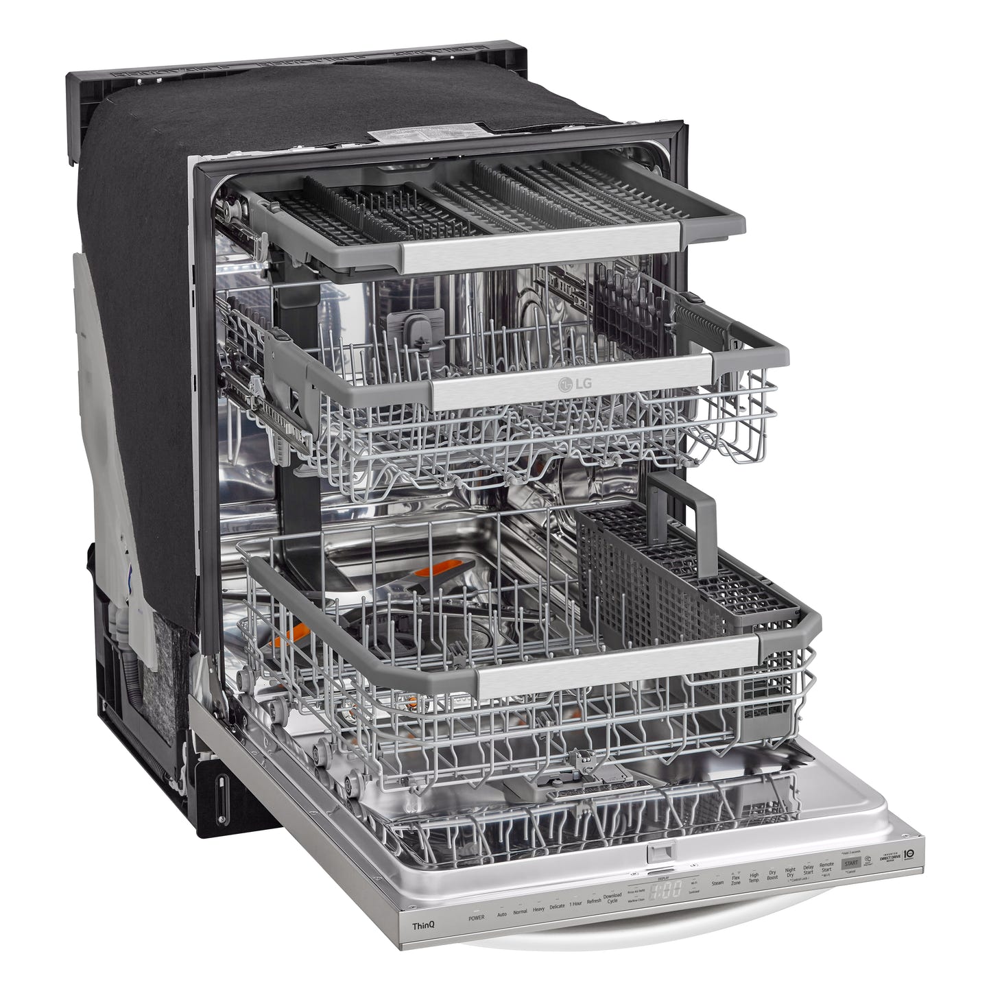Smart Top Control Dishwasher with 1-Hour Wash & Dry, QuadWash Pro®, TrueSteam®, and Dynamic Heat Dry™ LDTH7972S