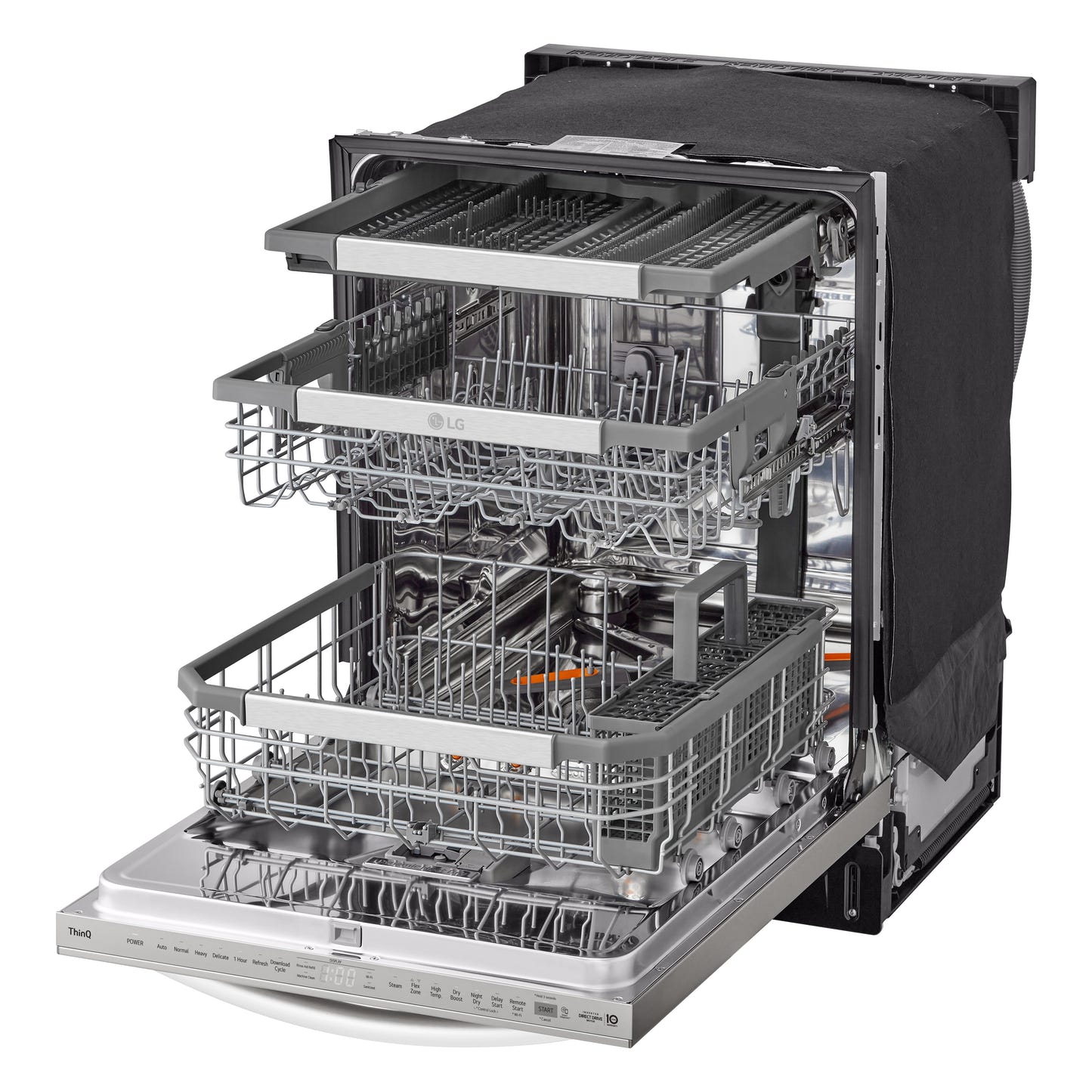 Smart Top Control Dishwasher with 1-Hour Wash & Dry, QuadWash Pro®, TrueSteam®, and Dynamic Heat Dry™ LDTH7972S