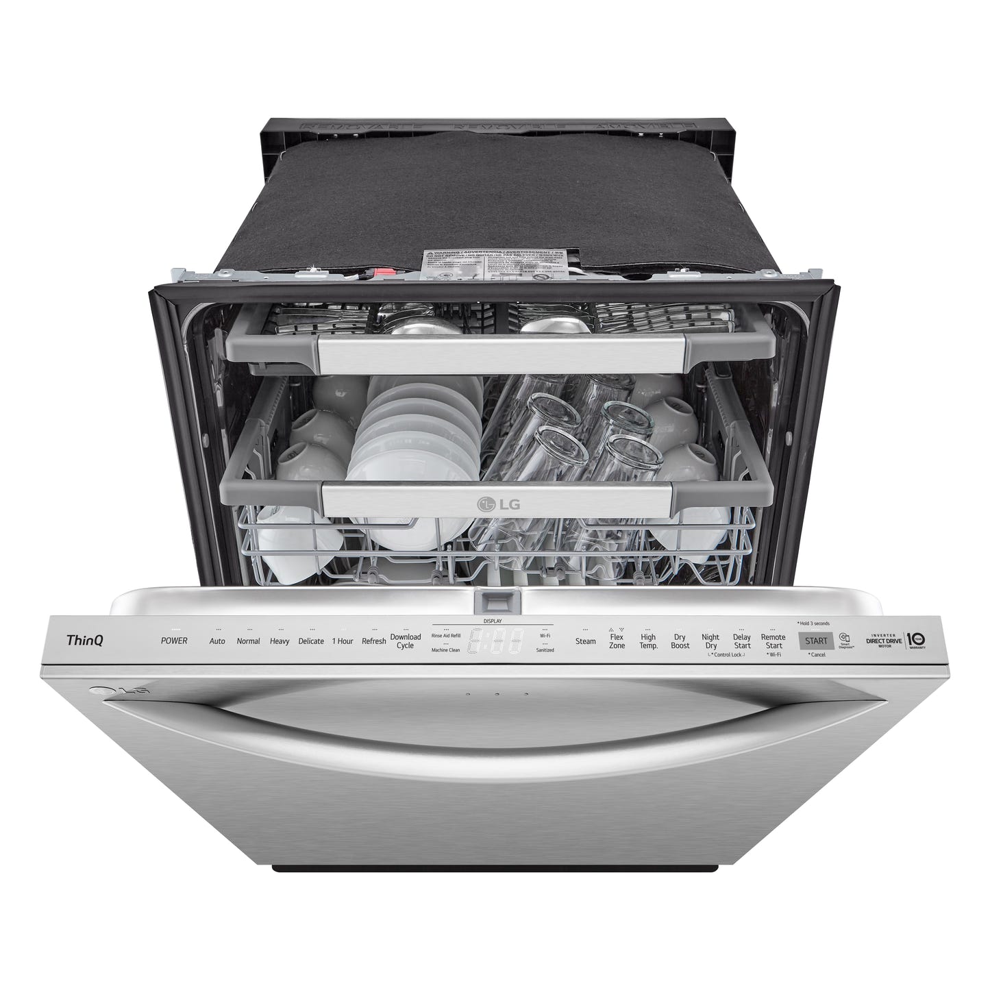 Smart Top Control Dishwasher with 1-Hour Wash & Dry, QuadWash Pro®, TrueSteam®, and Dynamic Heat Dry™ LDTH7972S