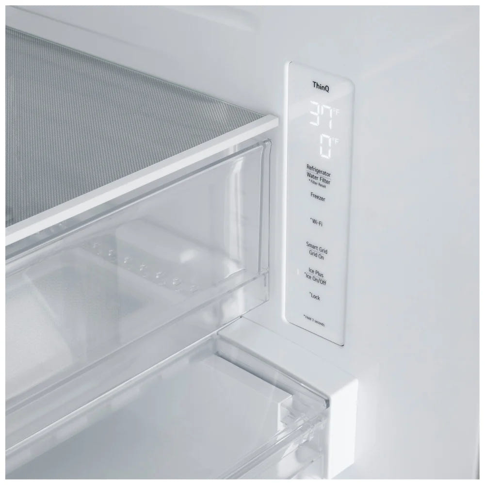 LG LF25H6200S 33" Standard Depth French Door, 25 Cu. Ft, Ice Dispenser (Freezer Located)