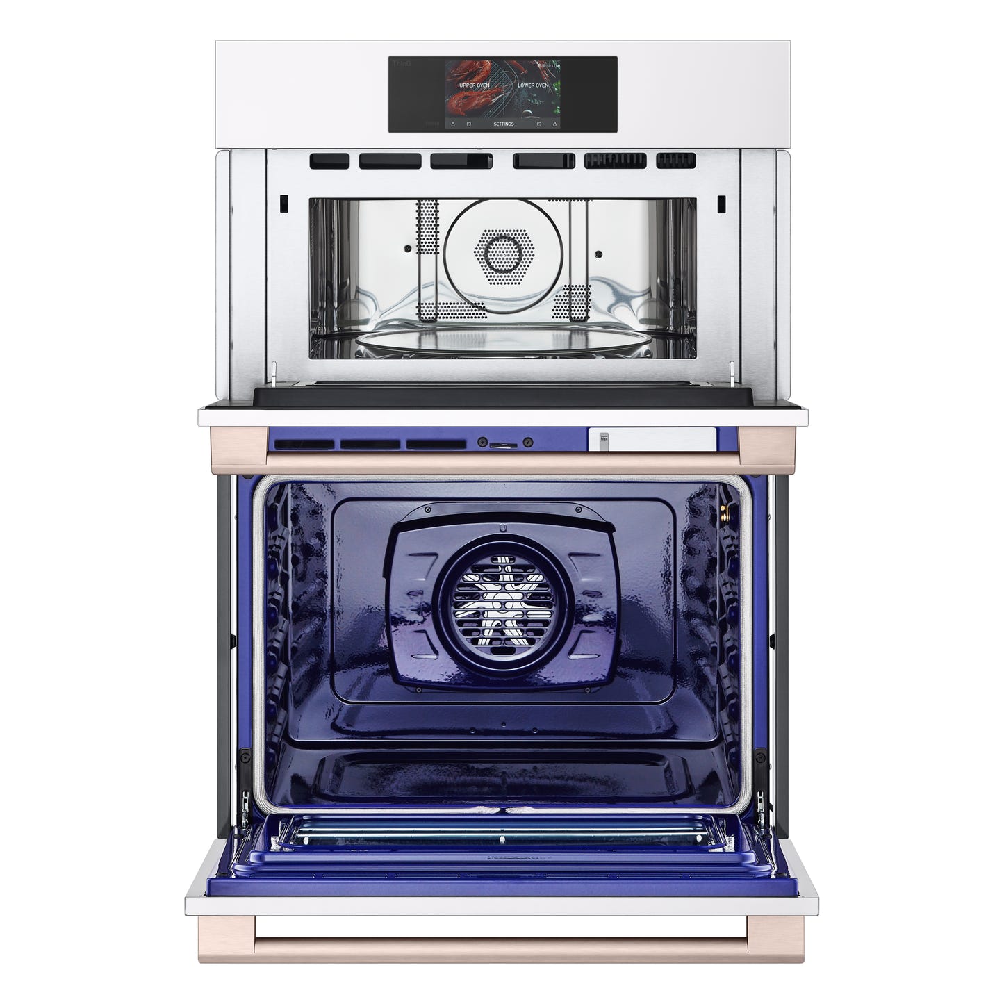 LG STUDIO Essence White 1.7/ 4.7 cu.ft. Combination Double Wall Oven WCES6428N