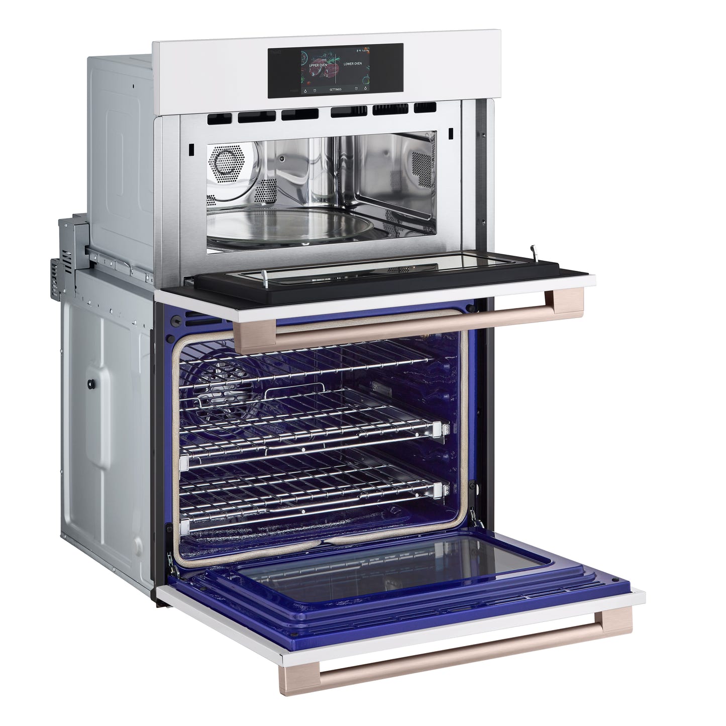 LG STUDIO Essence White 1.7/ 4.7 cu.ft. Combination Double Wall Oven WCES6428N