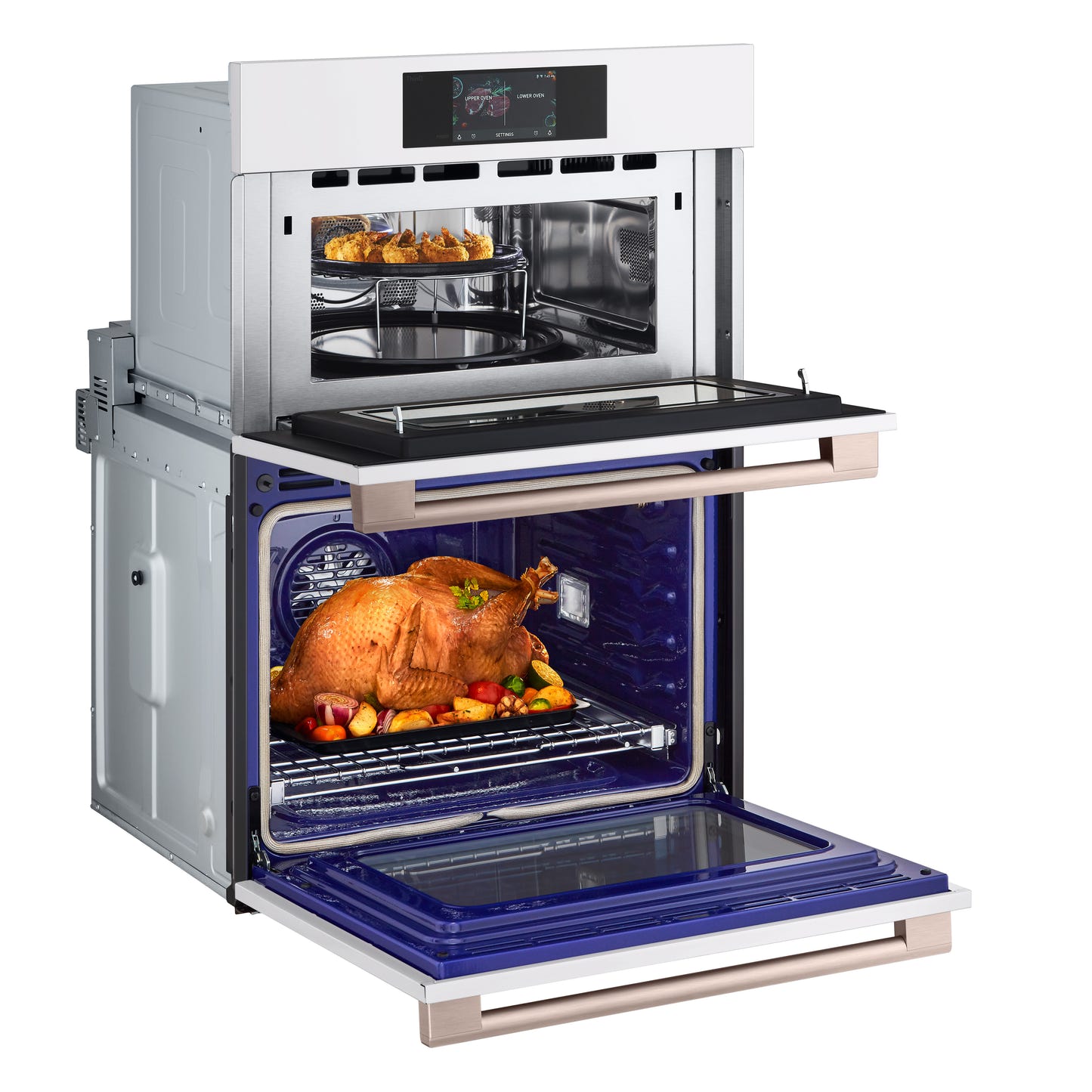 LG STUDIO Essence White 1.7/ 4.7 cu.ft. Combination Double Wall Oven WCES6428N