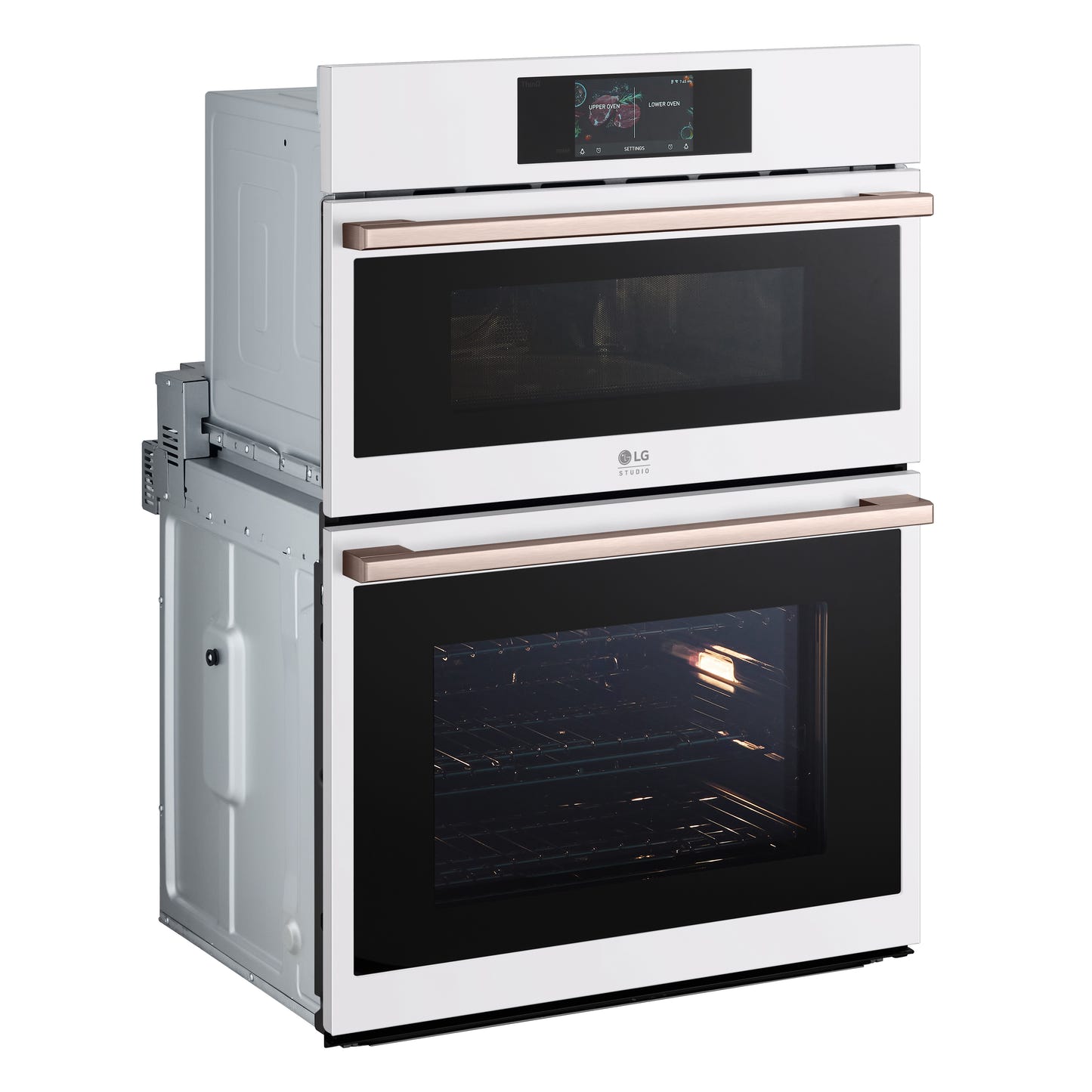LG STUDIO Essence White 1.7/ 4.7 cu.ft. Combination Double Wall Oven WCES6428N