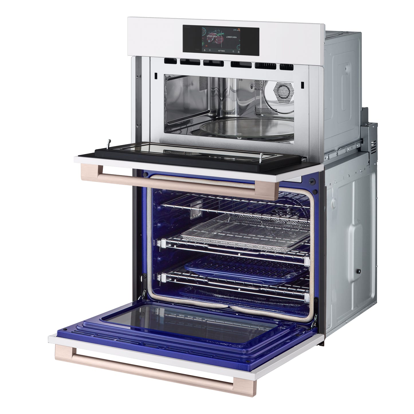 LG STUDIO Essence White 1.7/ 4.7 cu.ft. Combination Double Wall Oven WCES6428N