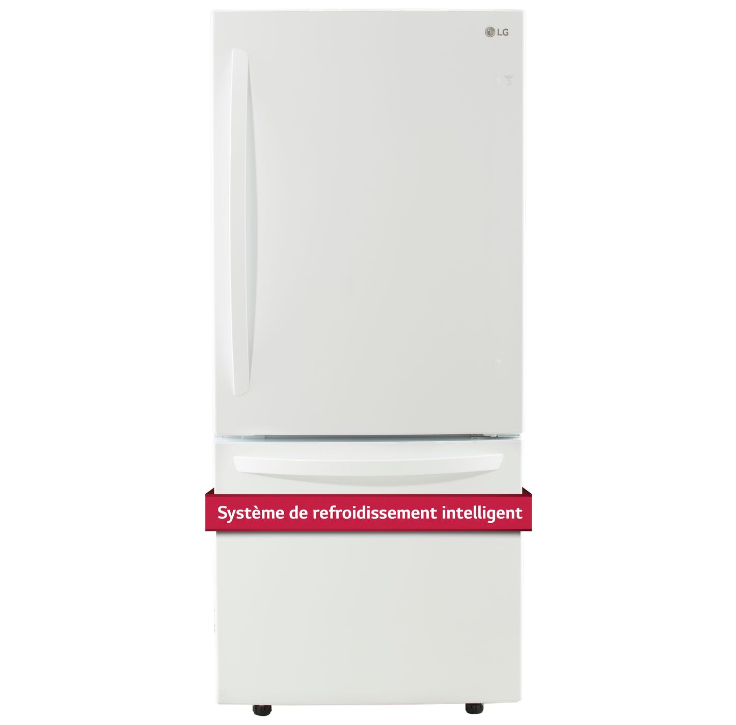 LG LRDNS2200W Bottom Freezer Refrigerator