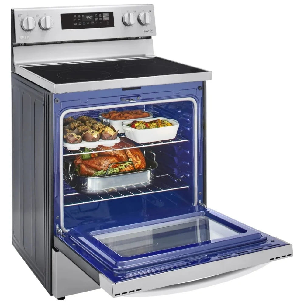 6.3 cu ft. Smart Wi-Fi Enabled Fan Convection Electric Ranges with Air Fry & EasyClean® LREL6323S