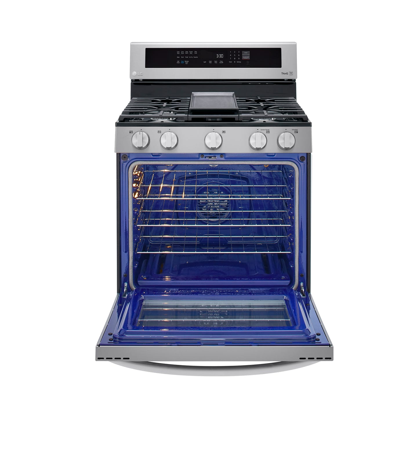 5.8 cu ft. Smart Wi-Fi Enabled True Convection InstaView™ Gas Ranges with Air Fry LRGL5825F