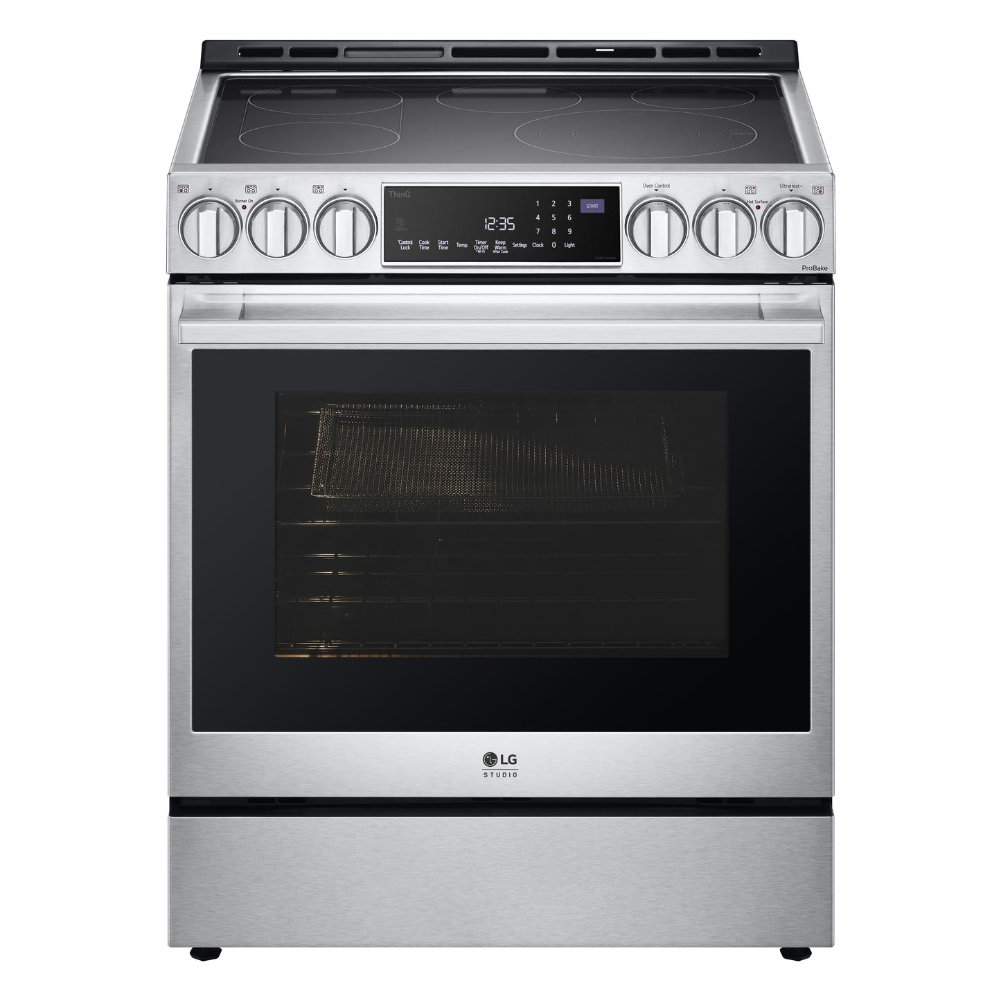LG STUDIO 6.3 cu. ft. InstaView® Electric Slide-in Ranges with ProBake Convection® and Air Fry LSES6338F
