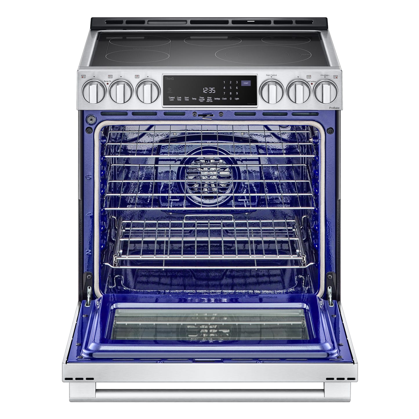 LG STUDIO 6.3 cu. ft. InstaView® Electric Slide-in Ranges with ProBake Convection® and Air Fry LSES6338F