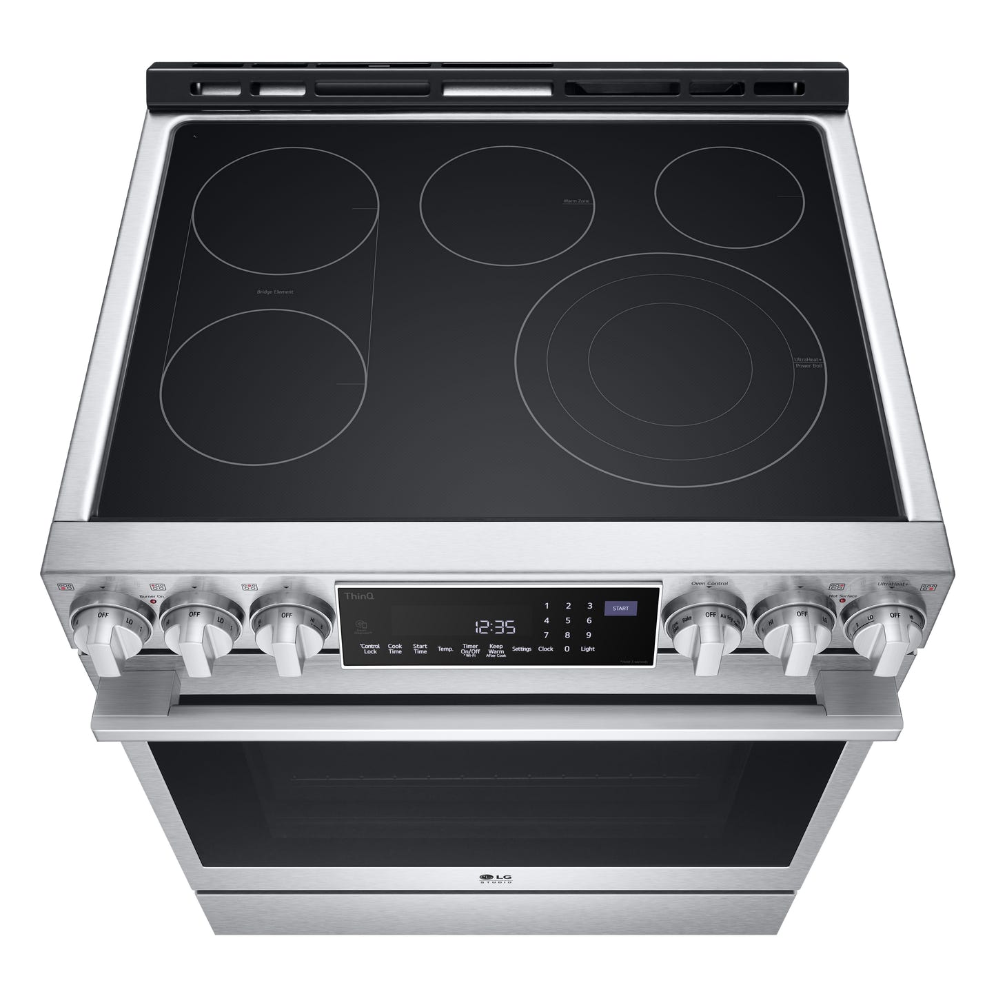 LG STUDIO 6.3 cu. ft. InstaView® Electric Slide-in Ranges with ProBake Convection® and Air Fry LSES6338F