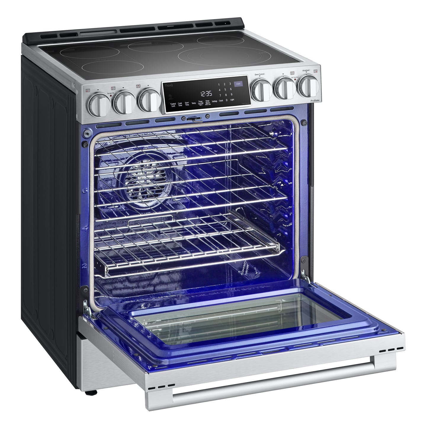 LG STUDIO 6.3 cu. ft. InstaView® Electric Slide-in Ranges with ProBake Convection® and Air Fry LSES6338F