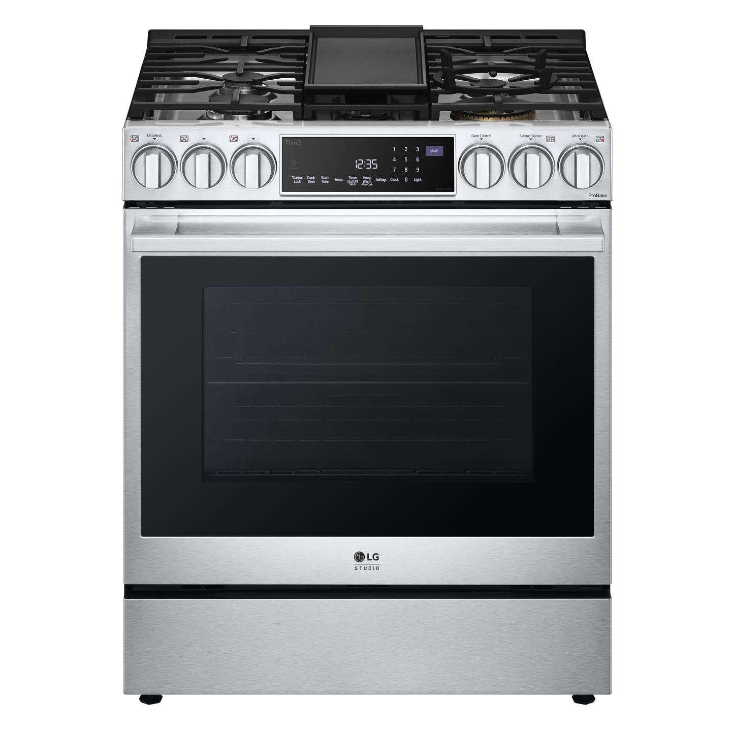 LG STUDIO 6.3 cu. ft. InstaView® Gas Slide-in Ranges with ProBake Convection® and Air Fry LSGS6338F